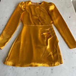 House of Harlow Gold Dress XS